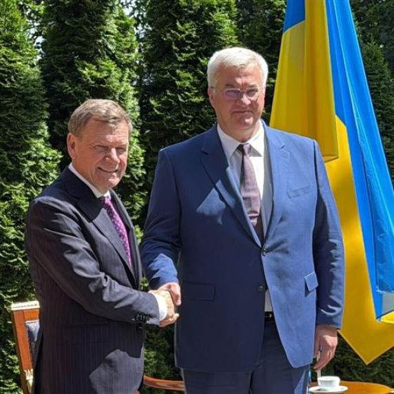 Johann Wadephul (l.) & Andrij Sybiha
