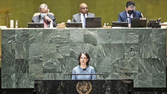 Annalena Baerbock bei den UN.