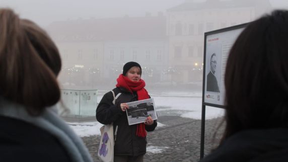 Hanna arbeitet seit vier Monaten als Freiwillige in Oświęcim 