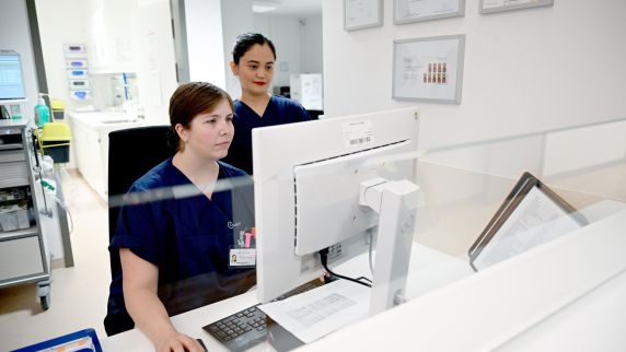 Mitarbeiterinnen der Charité in Berlin