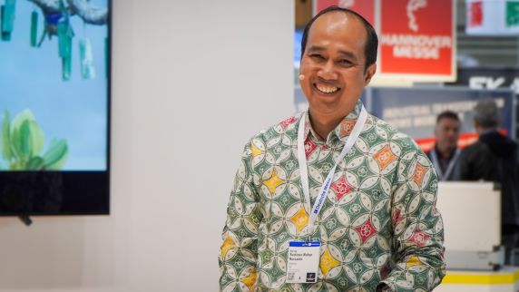 Justin Wayho auf der Hannover Messe 2024