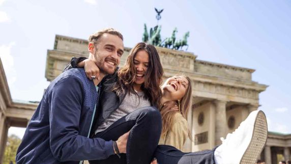 Feierstimmung am Brandenburger Tor