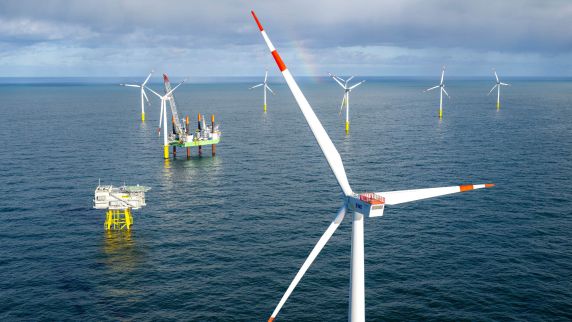 Windpark in der deutschen Nordsee 