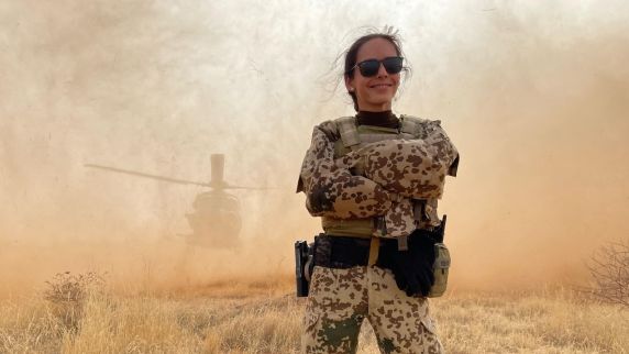 Truppenärztin Alexandra Dejonckheere in Mali 