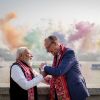 Gut gelaunte Partner: Bundeskanzler Friedrich Merz zu Gast beim indischen Ministerpräsidenten Narendra Modi