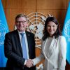Außenminister Johann Wadephul und Annalena Baerbock, Präsidentin der UN-Generalversammlung 