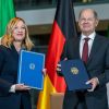 Giorgia Meloni und Olaf Scholz
