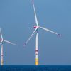 Windpark vor der Insel Rügen in der Ostsee