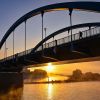 Die Grenzbrücke verbindet Frankfurt/Oder und Slubice.