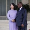 Ministerin Annalena Baerbock und Präsident Alassane Ouattara. 