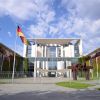 Das Gebäude des Bundeskanzleramtes in Berlin  