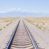 Bahnlinie entlang der alten Seidenstraße in China