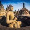 Buddha statue in Borobudur temple