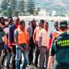 Flüchtlinge kommen an den Küsten Spaniens 