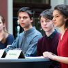 Fridays for Future Deutschland: Svenja Kannt (l-r), Sebastian Grieme, Linus Steinmetz und Sana Strahinjic.