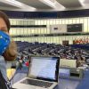 Pulse of Europe-Mitbegründerin Stephanie Hartung im Europaparlament