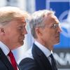 US-Präsident Trump und NATO-Generalsekretär Stoltenberg (r.)