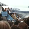 Rückkehr der befreiten Passagiere der Lufthansa-Maschine "Landshut"