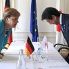 Bundeskanzlerin Merkel mit Premierminister Abe 2019