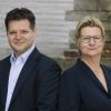 Andrei Kovacs und Sylvia Löhrmann vom Verein „1700 Jahre jüdisches Leben in Deutschland“
