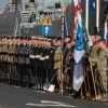 Parade zur 20-Jahr-Feier des multinationalen Korps in Stettin.