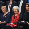 Kanadas Literaturstar Margaret Atwood (M.) auf der Buchmesse 2019. 