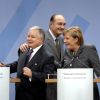 Treffen 2006: Angela Merkel, Jacques Chirac und Lech Kaczynski
