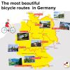 The most beautiful bicycle routes  in Germany