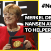 Merkel devotes Nansen Award to helpers 