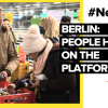 People in Berlin help Ukrainians on the train platforms