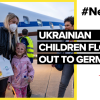Ukrainian children flown out to Germany
