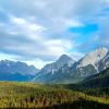 Die Zugspitze in den Alpen