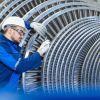 Siemens produziert unter anderem Rotoren für Dampfturbinen. 