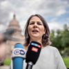 Deutschlands Außenministerin Baerbock in Austin in Texas