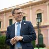 Außenminister Wadephul am Dienstag beim Stadtrundgang in Asuncion