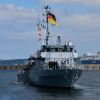 Minenjagdboot »Fulda« läuft vom Marinestützpunkt Kiel aus