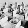 Seit 75 Jahren lehrt das Goethe-Institut die deutsche Sprache, hier im Sprachlabor in München, 1984