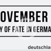 November 9 - Day of fate in Germany