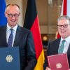 Friedrich Merz (l.) und Keir Starmer 