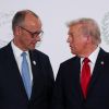 Friedrich Merz (l.) und Donald Trump beim Gipfeltreffen gestern in Scharm el-Scheich  