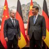 Bundeskanzler Olaf Scholz und Präsident Xi Jinping     