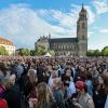 Menschenmenge bei einer Demonstration