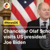 Chancellor Olaf Scholz visits US president Joe Biden