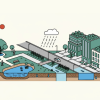 So funktioniert das Prinzip der Schwammstadt: Regenwasser wird gespeichert statt abgeleitet.