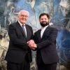 Bundespräsident Steinmeier (l.) und Präsident Boric 