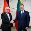 Frank-Walter Steinmeier (l.) und Gintautas Paluckas
