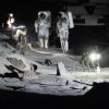 Zwei Astronauten trainieren bei der ESA in Köln.