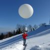 Start eines Wetterballons