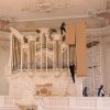 „Orgelbau Mayer“ wartet die Orgel in der Saarbrücker Ludwigskirche. 