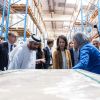 Außenministerin Baerbock besucht ein Lager des WFP in Dubai. 